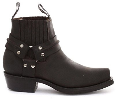 Grinders Renegade Niedrig Geschirr Braun Unisex Lederstiefel Cowboy-Western Motorradfahrer Stiefel