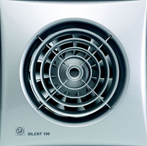 S & p silent-100 - Extractor bano silent100-silver-cz 8w 2100rpm