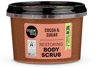 Organic shop - Body scrub natural belgian chocolate and sugar 250ml