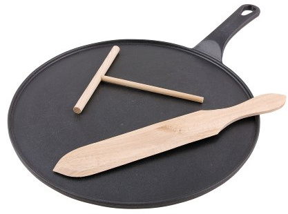 Chasseur Set de crêpes en Fonte Noir Mat 30 cm