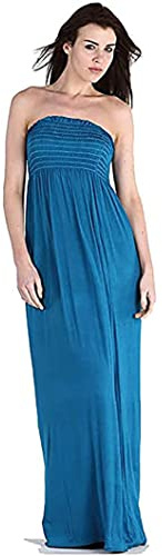 Women's Strapless Summer Maxi Dress
