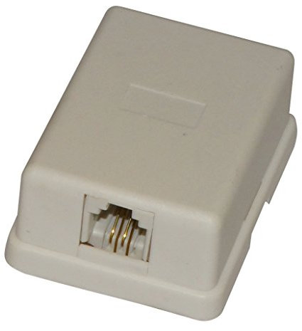 AERZETIX: Adaptador telefonico RJ11 6P4C plastico C4698