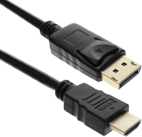 BeMatik - Cable DisplayPort Macho a HDMI Macho 3 Metros