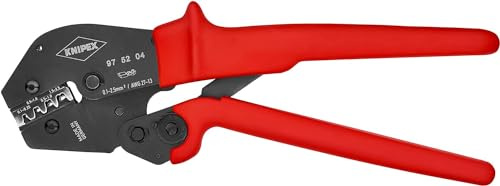 KNIPEX Crimpzange, 97 52 04 | Geeignet auch für Zweihandbedienungmit rutschhemmenden Kunststoff-Hüllen 250 mm