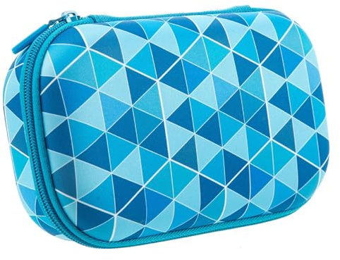 ZIPIT Blue Pencil Case for Kids, Cute Pencil Box for School, Large Capacity Stationery Organizer Box