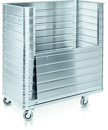ZARGES | Alu-Kastenwagen | Inhalt 350 l, Seitenwand halb abklappbar