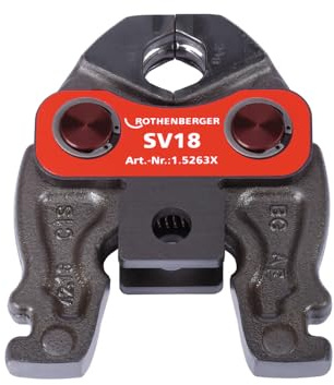 ROTHENBERGER Pressbacke Compact, SV Pressbacken Kontur, 18mm Arbeitsbereich Durchmesser | 015263X | Pressbacke, Pressmaschine, Pressbackenset
