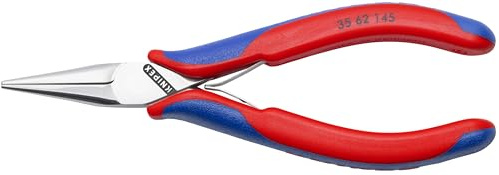 KNIPEX 5-3/4 Electronics Pliers w/Half-Round Jaw, Ergonomic Grip, 3562145