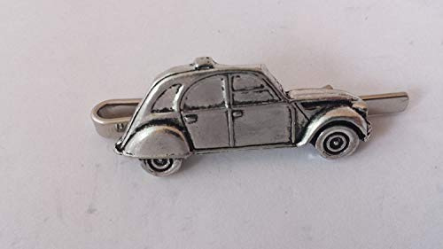 Krawattenklammer zum Aufschieben, Motiv: Mazda MX2Citroen 2CV, englisches Zinn