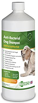 Aqueos Antibacterial, Antiviral & Antifungal Dog Shampoo | Anti-Itch | Smelly Itchy Dogs | Skin Irritations | Skin Soothing | 1 Litre