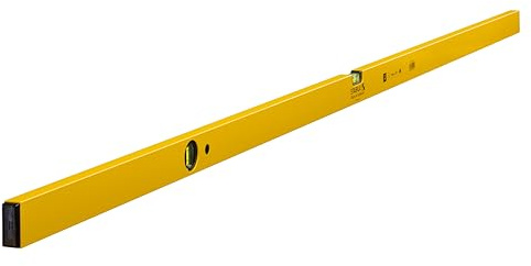 Stabila 2292 Spirit Level Type 70, 200 cm, Light Aluminium Profile, 1 Horizontal Level, 1 Vertical Level, Made in Germany, Yellow