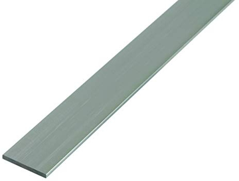 Alberts 472054 Flachstange | Aluminium, natur | 2000 x 60 x 3 mm