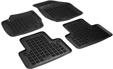 AZUGA Hohe Gummi Fußmatten passend für Volvo XC90 ab 2003-1/2015 AZ10300009 3D Automatten Gummimatten