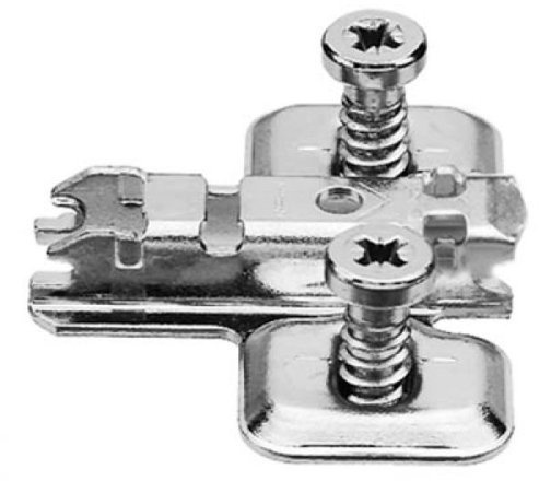 CLIP Montageplatte, (28/32 mm), 0 mm, Stahl, vormontierte Systemschrauben, HV: Langloch