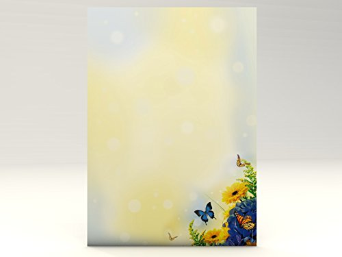 paperandpicture Motivpapier Sommertraum, 50 Blatt DIN A4, 90g/qm, weiß