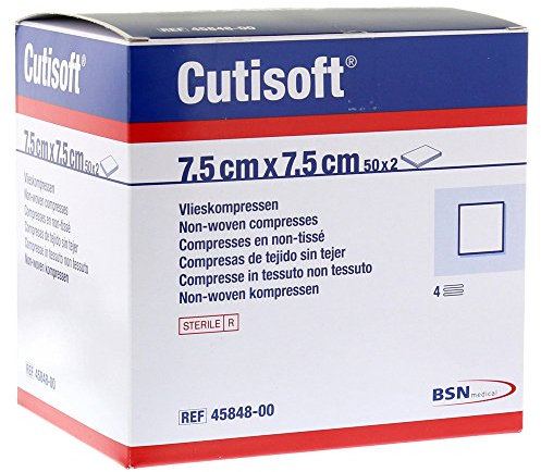 Cutisoft Vlieskompressen 7,5x7,5 cm Steril