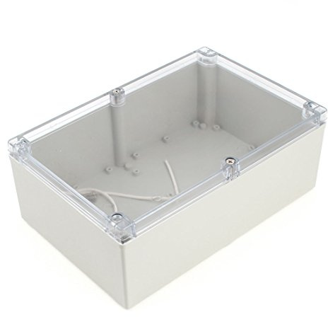 uxcell 240mm x 160mm x 90mm Plastic Dustproof IP65 DIY Junction Box Power Protection Case