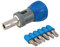 Silverline Tools 250488 Destornillador Corto de Carraca y Puntas, 7 Piezas