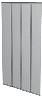 Windhager Insektenschutz PLUS Türvorhang Easy Lamellenvorhang Fliegengitter individuell kürzbar, 120 x 250 cm, anthrazit, 04315, Schwarz