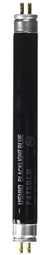 Ushio BC4092 3000106 Light Bulb, 4.5W T5 Miniature Bi Pin G5 Base Fluorescent - UV Lamp - 368 NM (F4T5BLB)