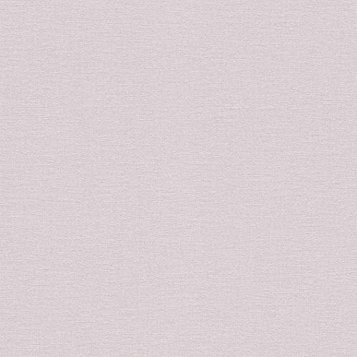 rasch Tapete 448528 aus der Kollektion Florentine II – Einfarbige Vliestapete in zartem Rosa – 10,05m x 53cm (L x B)