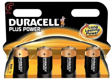 Duracell MN1400B4 - Plus Power C Size 4 Packs