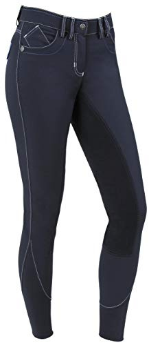 Kerbl Covalliero Techno - Pantalón de equitación para adultos, unisex, color azul oscuro, tamaño 42