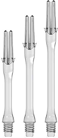 PerfectDarts 1 Set L Style L-Shaft Locked Slim Dart Stems 440 Clear