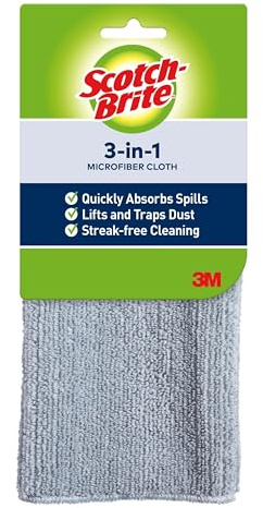Scotch-Brite 3-in-1 Microfiber Cleaning Cloth