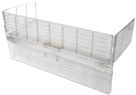 Reer Herdschutzgitter mit Schalterabdeckung, zum Zusammenklappen, aus Kunststoff, transparent