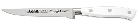 Arcos Serie Riviera Blanc - Cuchillo Deshuesador - Hoja de Acero Inoxidable Forjado NITRUM 130 mm - Mango de Polioximetileno (POM) Color Blanco