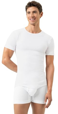 Mey Tagwäsche Serie Noblesse Herren Shirts 1/2 Arm Weiss L(6)