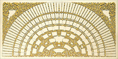 RNKVERLAG 2810 - Schmuck-Ahnentafel Halbkreis mit Ranken“ für 8 Generationen, Format 100 x 50 cm, Elefantenhautpapier 190 g/m², 1 Stück