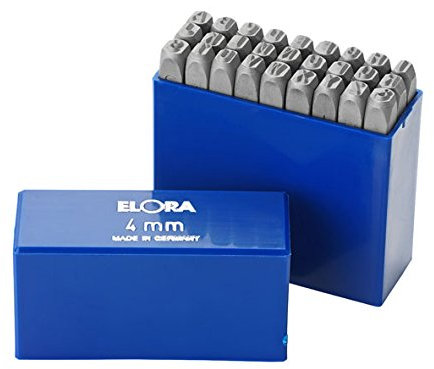 Elora Schlagbuchstaben-Satz, 27-teilig, Schrifthöhe 8 mm, 1 Stück, 400B-8