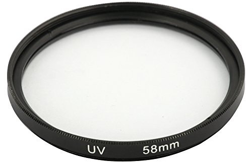 DIGIFLEX 58mm Dual Thread UV Filter for Canon 18-55mm EOS 500D 1000D XS, T1i, XTi, XSi, XT, T2i, T3,T3i, or any lens with a 58mm front thread for Canon, Nikon, Sigma, Tokina etc