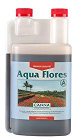 Canna - Fertilizzante “Aqua Flores” A&B, 2 pezzi da 1 litro, per fiori