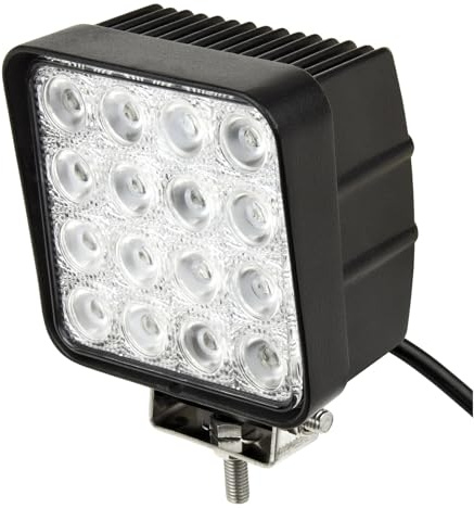 DEMA 12 Volt LED Arbeitsscheinwerfer Arbeitsleuchte Werkstatt Scheinwerfer 16x3W weiß