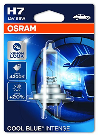 OSRAM H7 Glühlampe Fernscheinwerfer 55W 4200K Fernlicht Halogen Birne 64210CBI-01B
