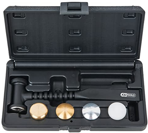 KS Tools 140.1245 Martello da carrozziere con teste intercambiabili, 7 pz