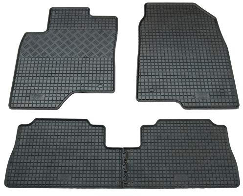 Gummi Fußmatten Set, 4teilig, Gummifußmatten Gummimatten Matten