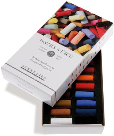 Sennelier Weiches Pastell-Set, 20 Farben, mehrfarbig