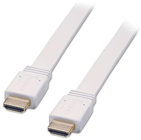 LINDY 2m Flat White Standard HDMI Cable