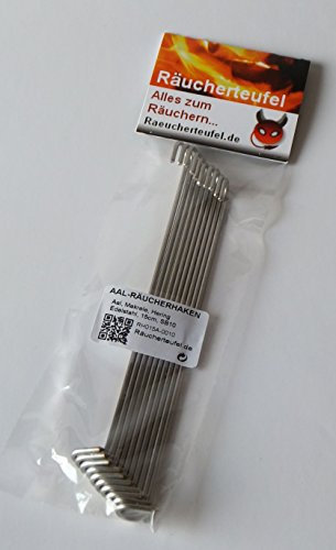 Räucherteufel Aal-Räucherhaken 15cm / 2mm, 10 Stück