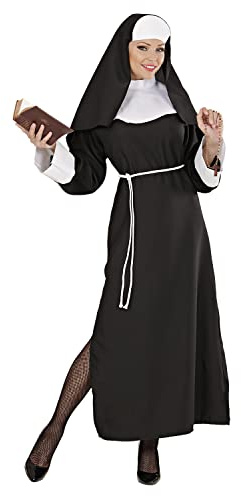 W WIDMANN MILANO Party Fashion - Kostüm Nonne, Kleid, Geistliche, Klosterschwester, Faschingskostüme