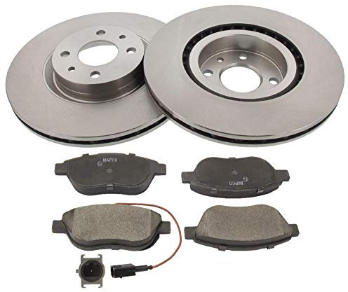 MAPCO 47014 Kit dischi e pastiglie Assale anteriore con lamierino anticigolío ventilato
