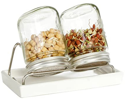 ESCHENFELDER Sprossensystem II, 750 ml mit weißer Keramikschale