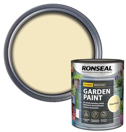 RONSEAL RSLGPEF750 GPEF750 Garden Paint Elderflower 750ml, 750 ml