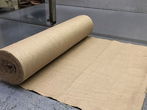 Rouleau de toile de jute naturel, longueur à choisir, large, 340 g, paintball, dépistage, contrôle des mauvaises herbes, 5m Long x 12oz x 40 Wide
