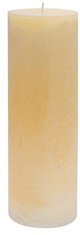 Nicola Spring Scented Pillar Candle - Vanilla Scent - 215 Hour Burning Time - Vanilla Candles Ivory Round Pillar Aromatherapy for Home Fragrance, Kitchen, Living Room, Bedroom