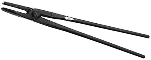 PICARD Tenazas de forja Nr. 48 300 mm | Tenaza de boca redonda en acero C35 | Herramienta artesanal para trabajos precisos | Para herrero | Agarre seguro material redondo | Acero C35 muy resistente